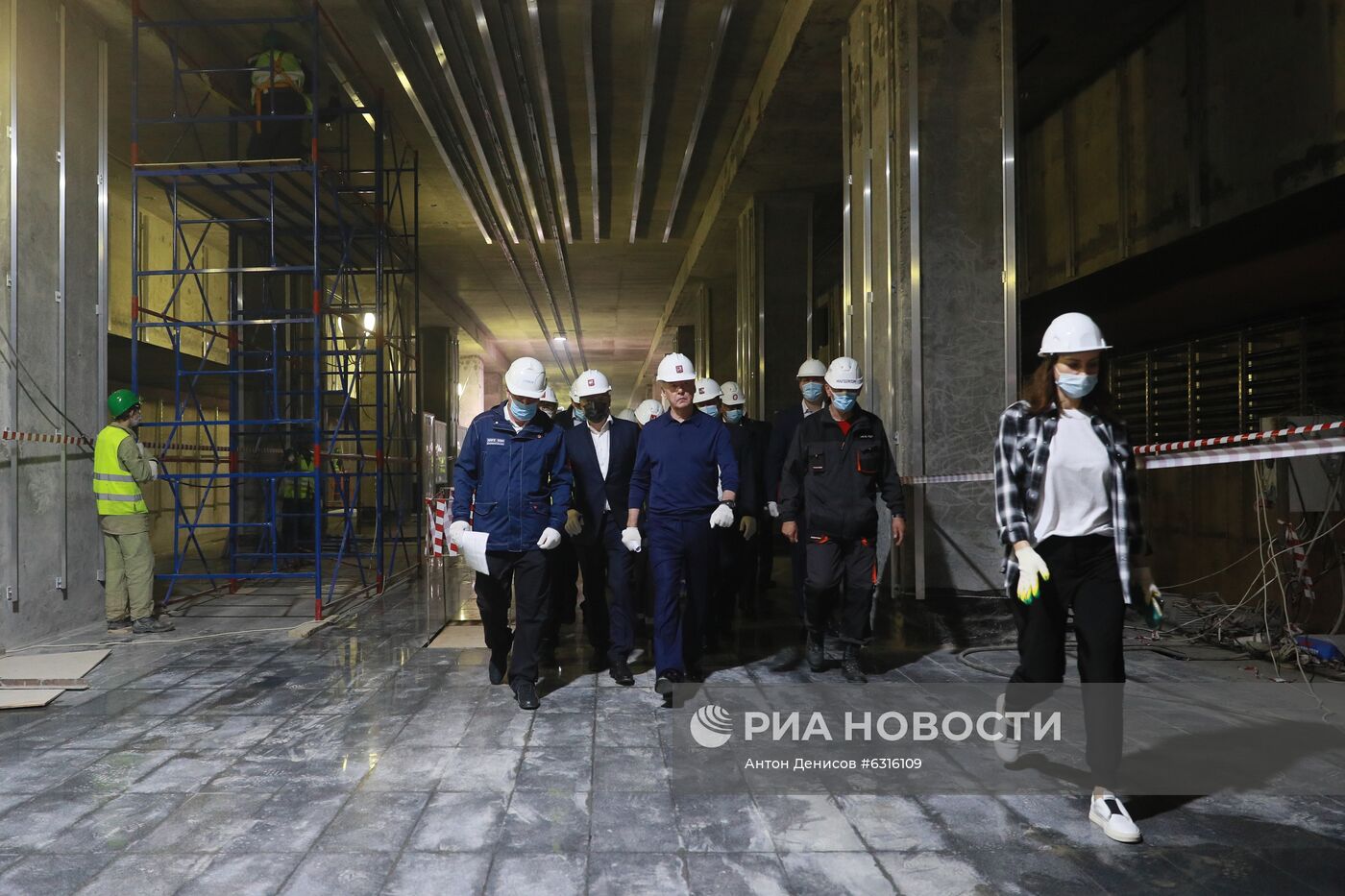 Строительство станции "Улица Народного Ополчения" БКЛ московского метро