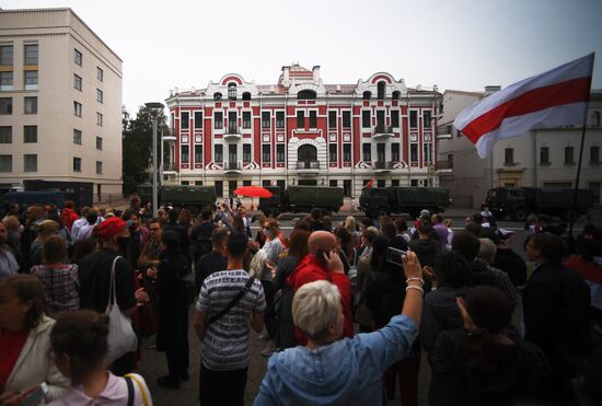 Акция протеста учителей в Минске