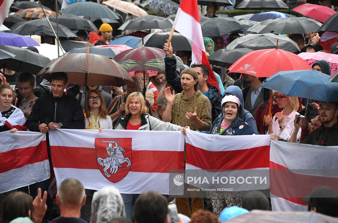 Митинг оппозиции в Минске