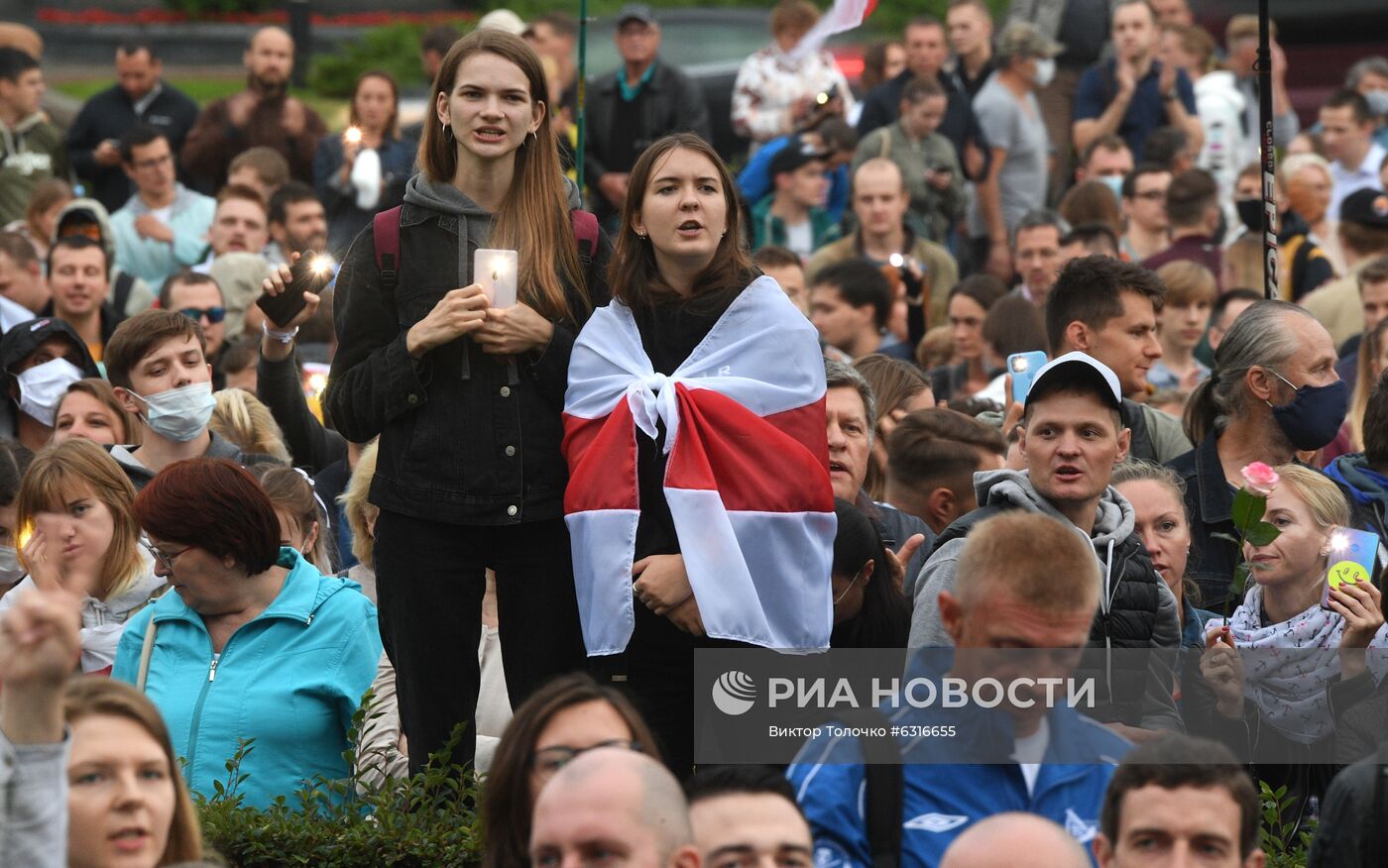 Митинг оппозиции в Минске