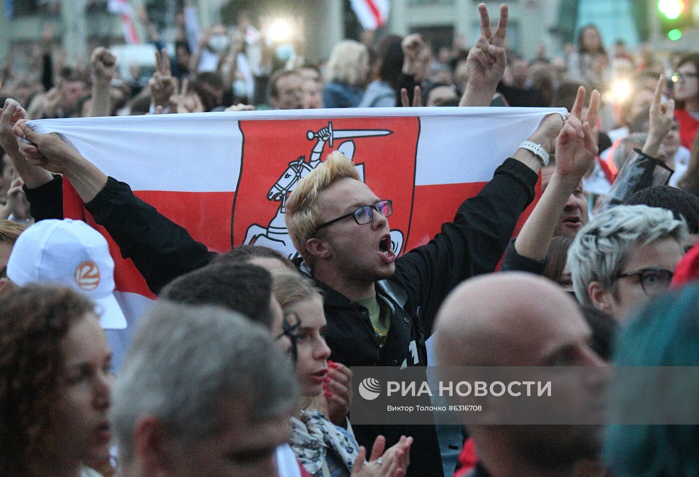 Митинг оппозиции в Минске