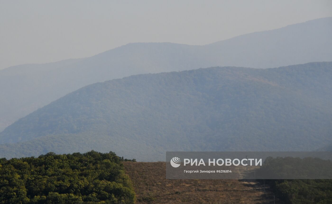 Лесные пожары в Краснодарском крае