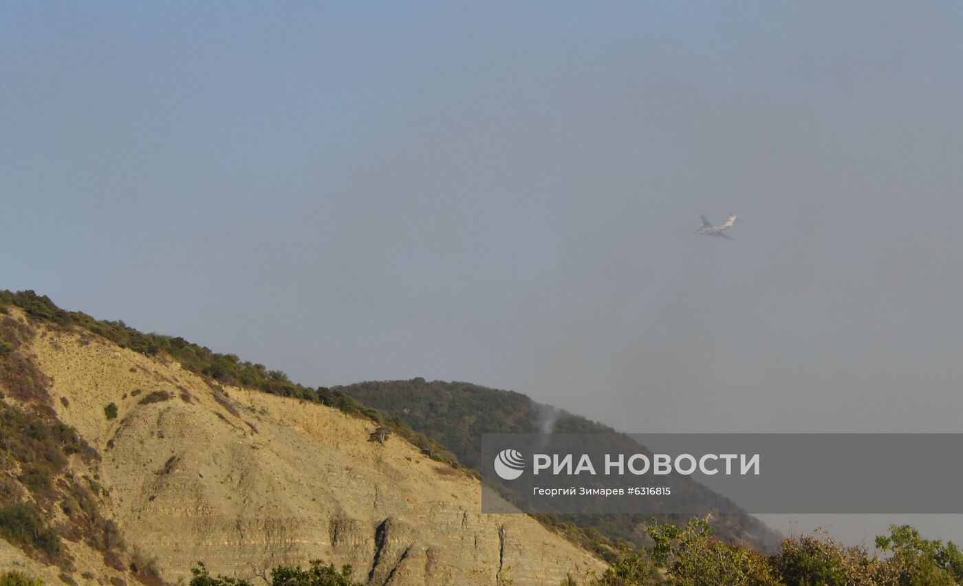 Лесные пожары в Краснодарском крае