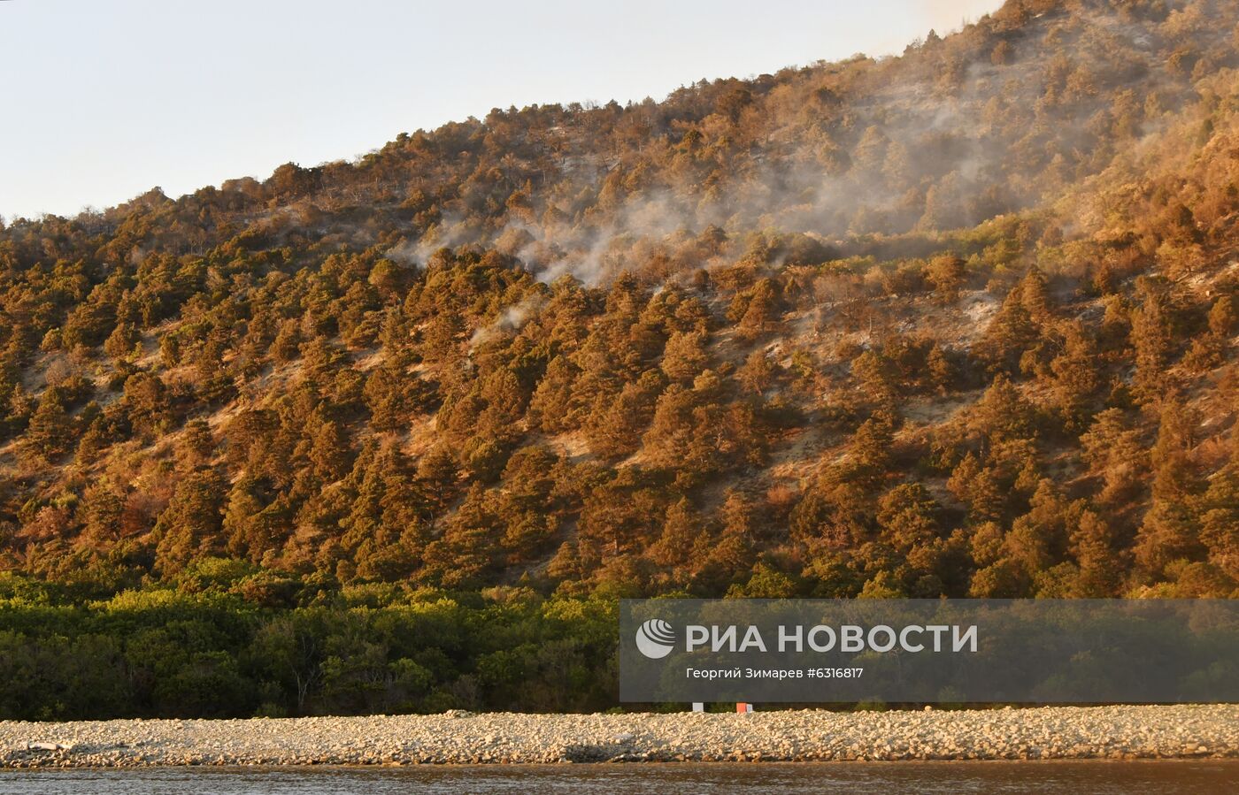 Лесные пожары в Краснодарском крае