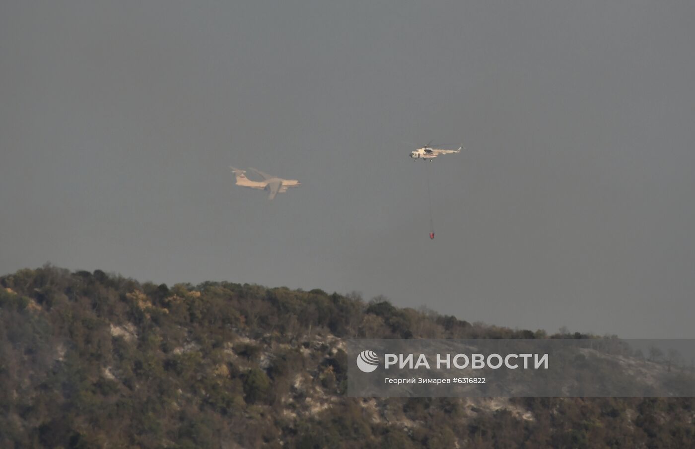 Лесные пожары в Краснодарском крае