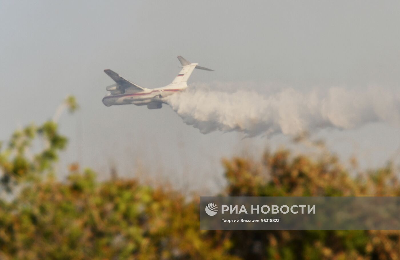 Лесные пожары в Краснодарском крае