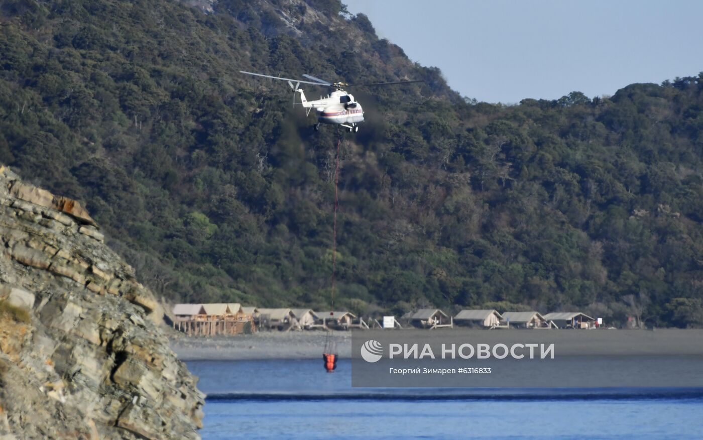 Лесные пожары в Краснодарском крае