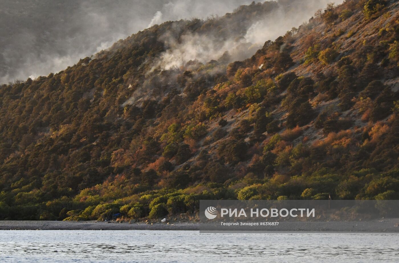 Лесные пожары в Краснодарском крае