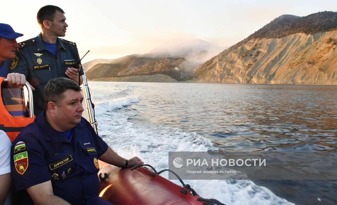 Лесные пожары в Краснодарском крае