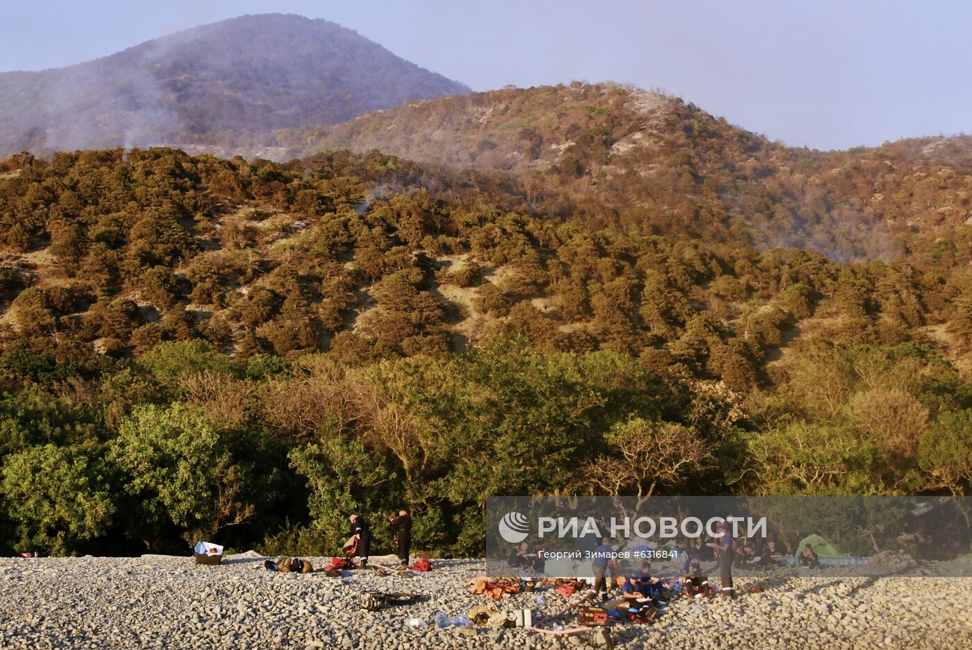 Лесные пожары в Краснодарском крае