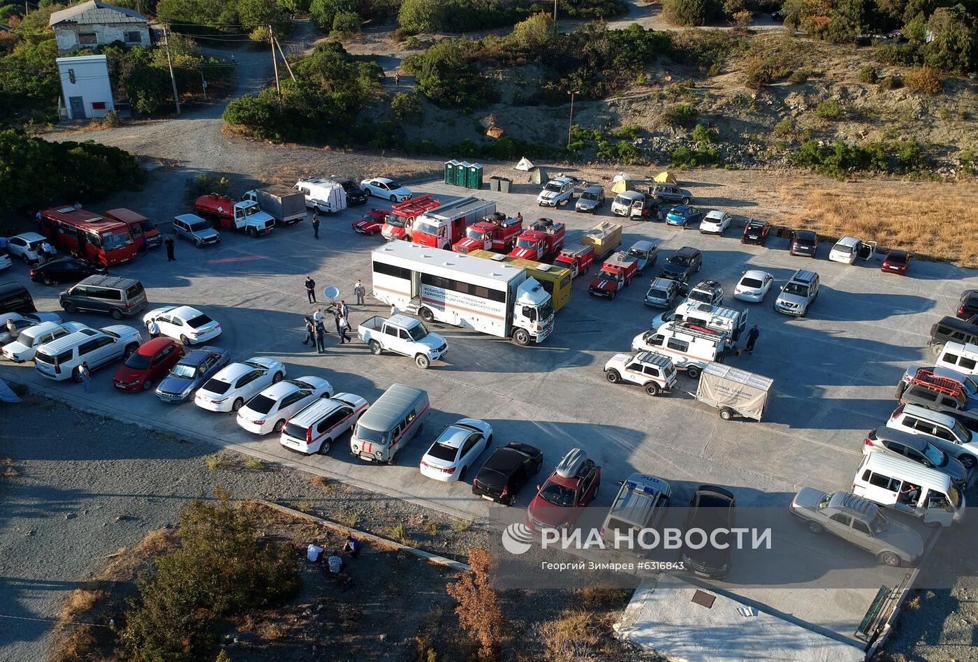 Лесные пожары в Краснодарском крае