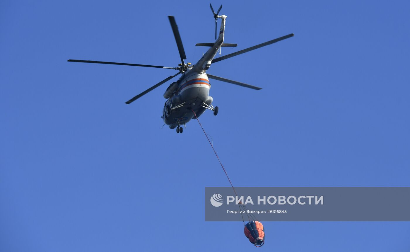 Лесные пожары в Краснодарском крае