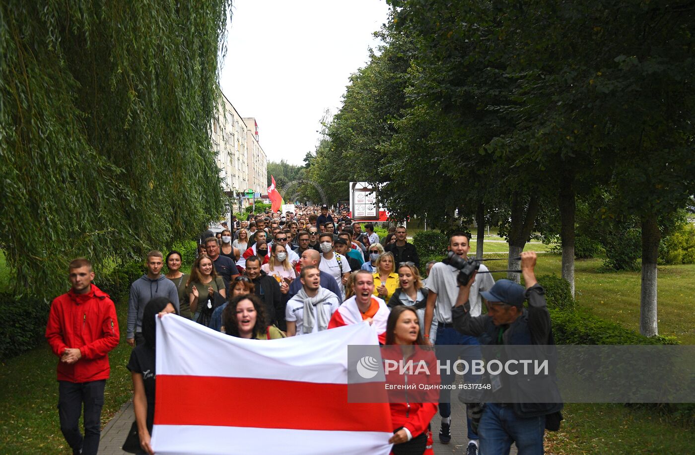 Митинг работников белорусского завода "БелАЗ"