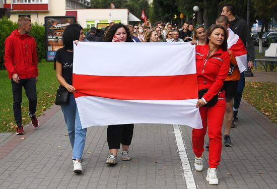 Митинг работников белорусского завода "БелАЗ"