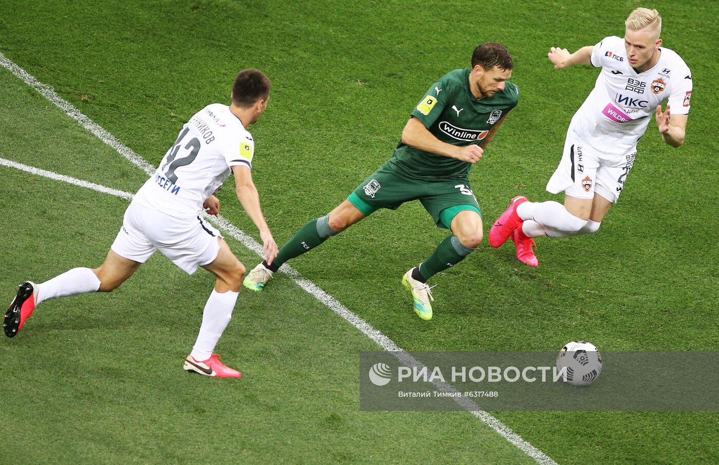 Футбол. РПЛ. Матч "Краснодар"  ЦСКА