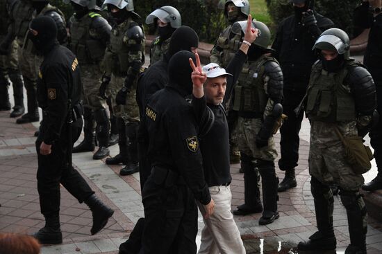 Акции протеста в Минске