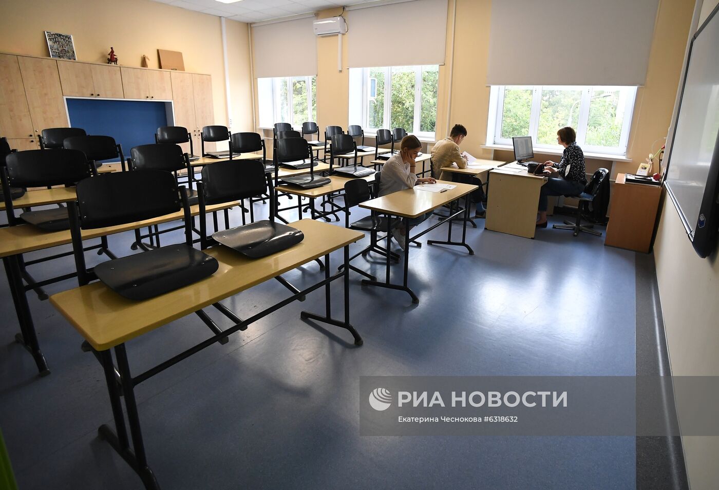 Подготовка к новому учебному году в московской школе "Класс-центр"