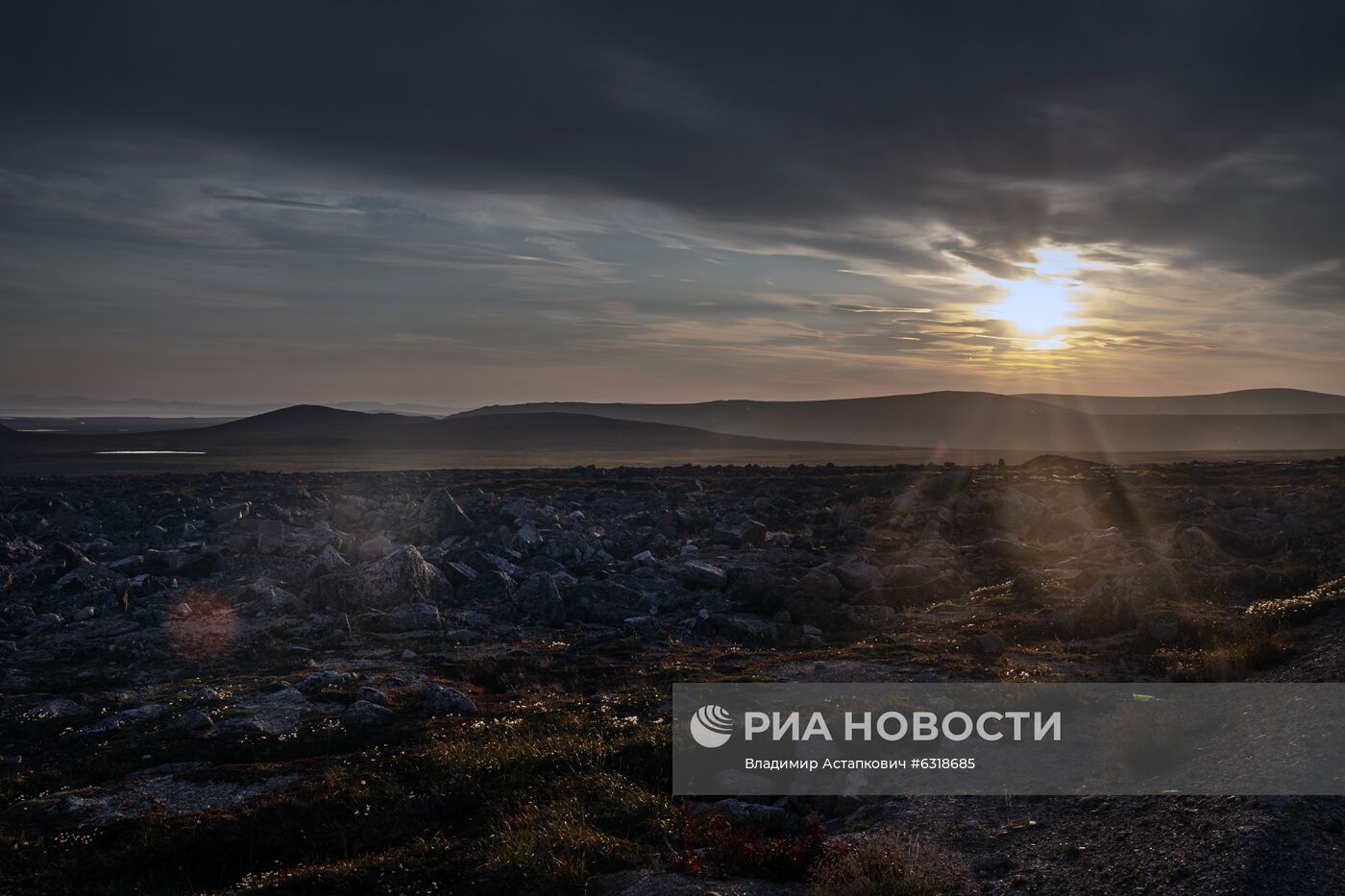 Поселок Лорино на Чукотке