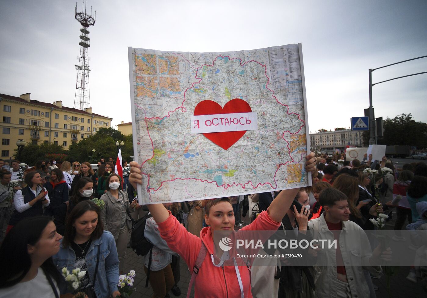 Женская акция протеста в Минске