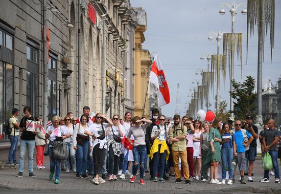 Акция оппозиции в Минске