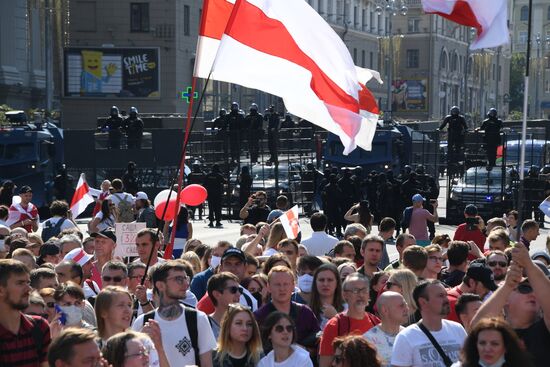 Акция оппозиции в Минске