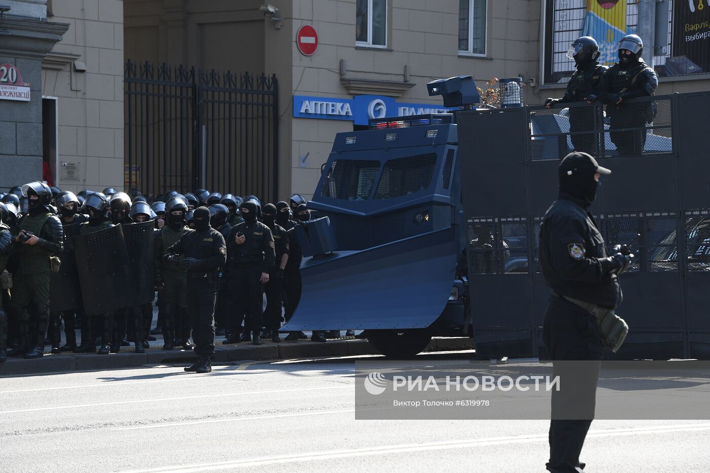 Акция оппозиции в Минске