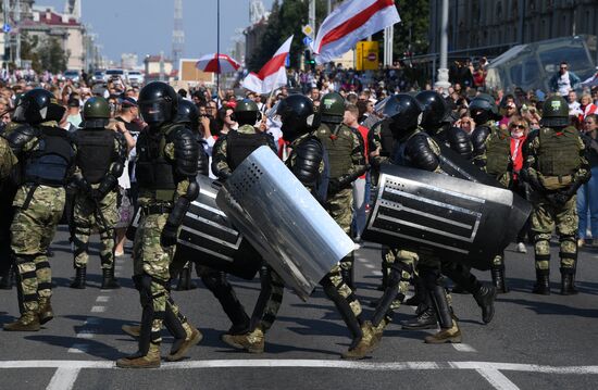 Акция оппозиции в Минске