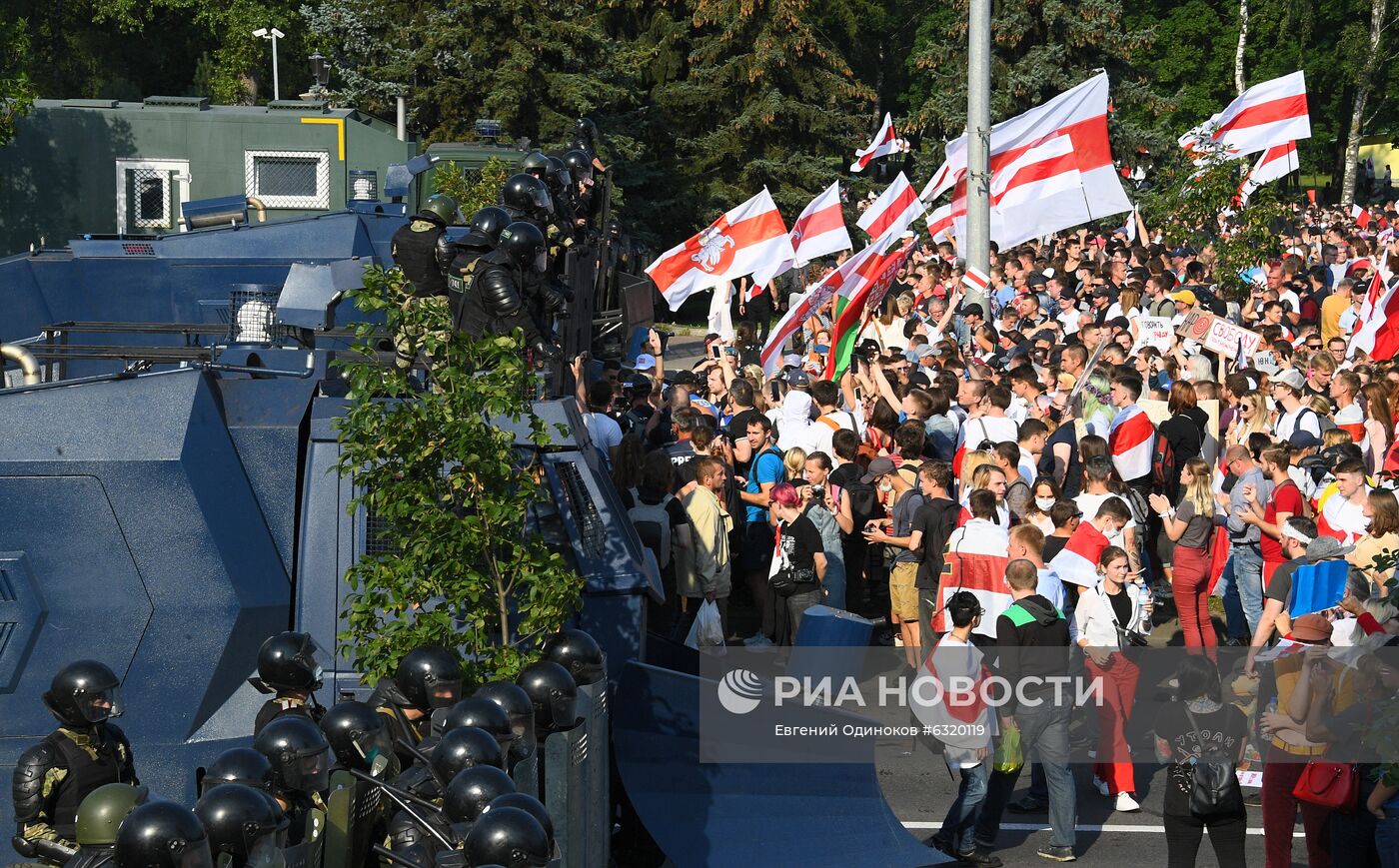 Акция оппозиции в Минске