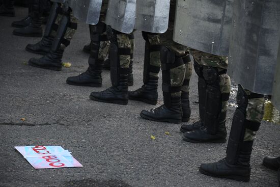 Акция оппозиции в Минске