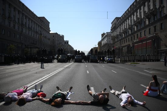 Акция оппозиции в Минске