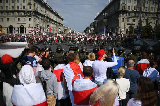 Акция оппозиции в Минске