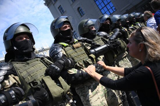 Акция оппозиции в Минске