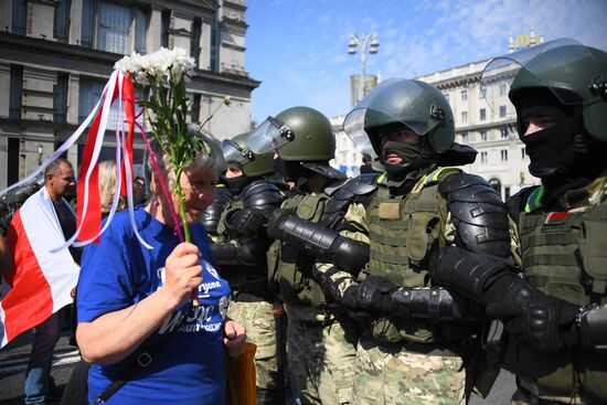 Акция оппозиции в Минске