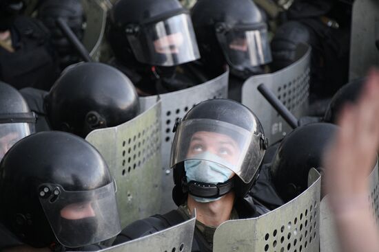 Акция оппозиции в Минске