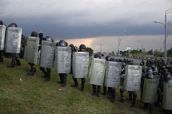 Акция оппозиции в Минске