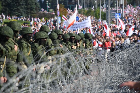 Акция оппозиции в Минске