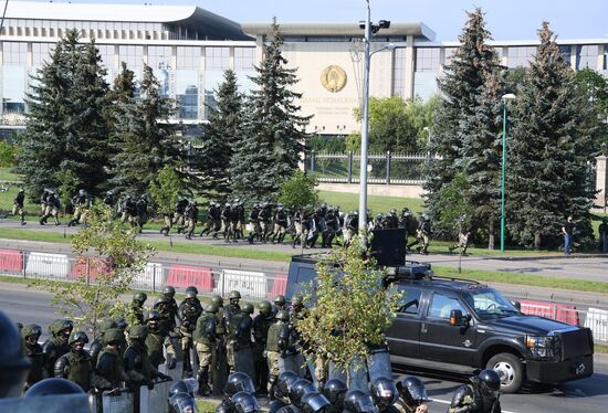 Акция оппозиции в Минске