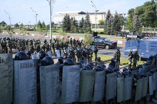 Акция оппозиции в Минске