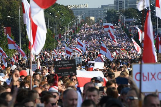 Акция оппозиции в Минске