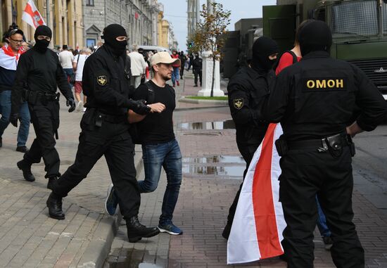 Акция оппозиции в Минске
