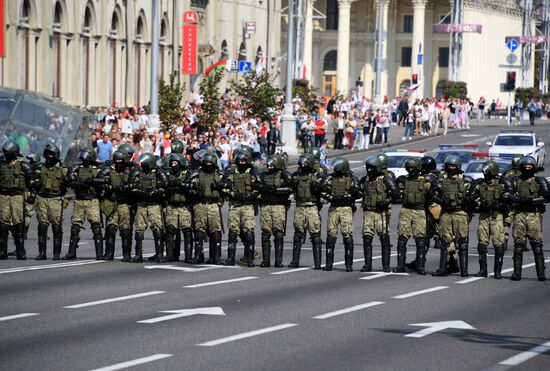 Акция оппозиции в Минске