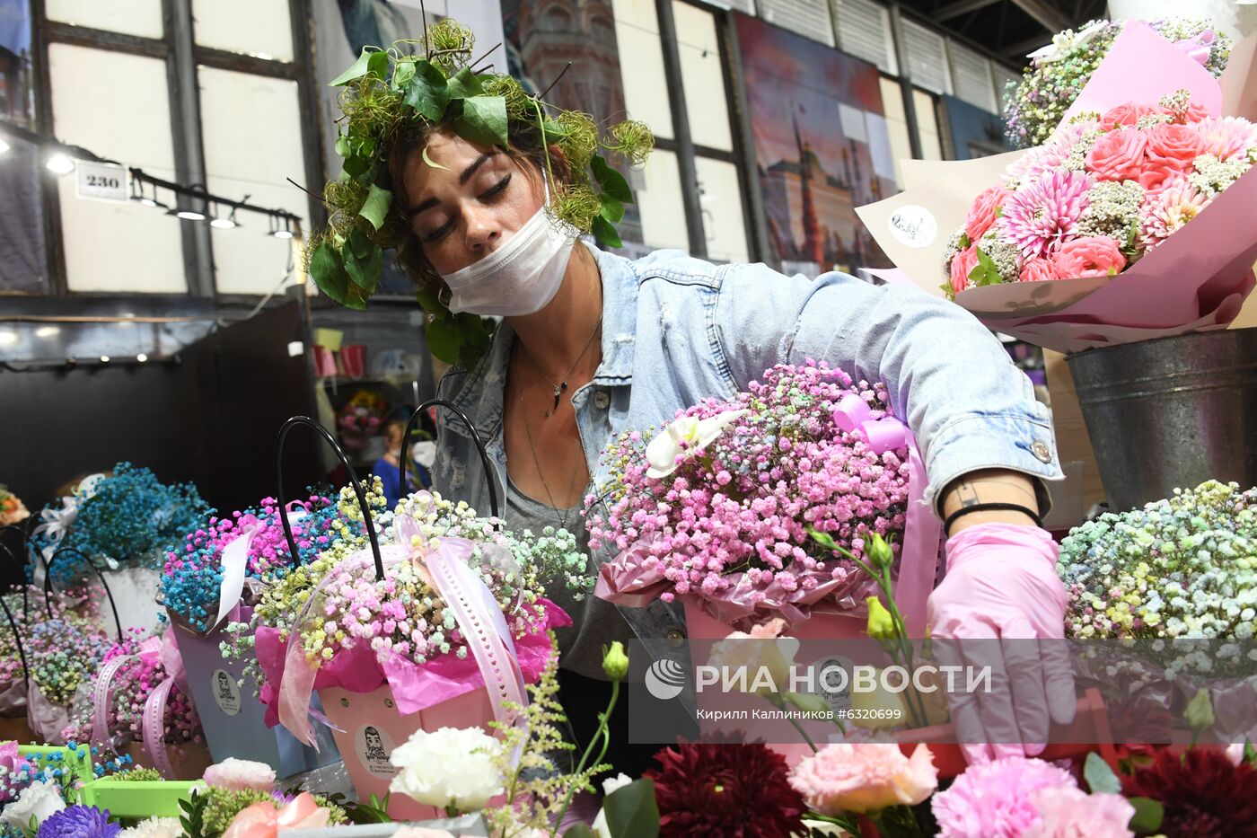 Продажа цветов накануне 1 сентября