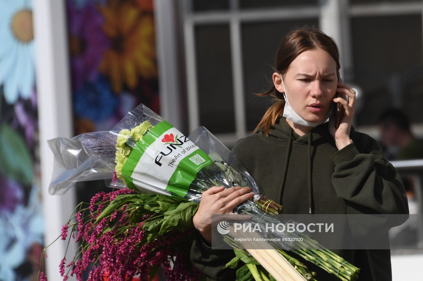 Продажа цветов накануне 1 сентября