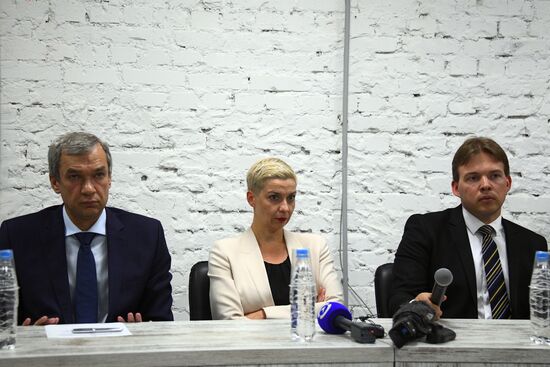 Пресс-конференция Координационного совета оппозиции в Минске