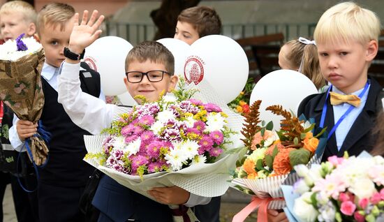 Начало учебного года в школах Москвы