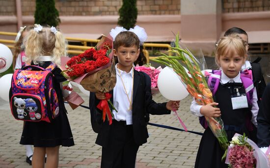 Начало учебного года в школах Москвы