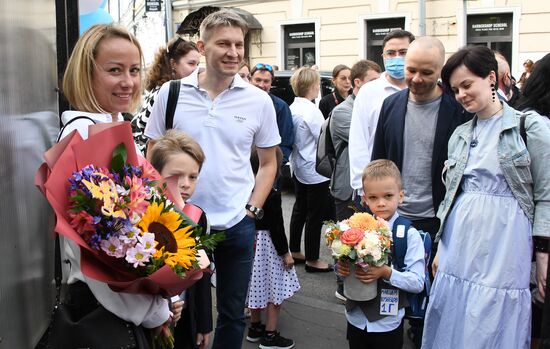Начало учебного года в школах Москвы