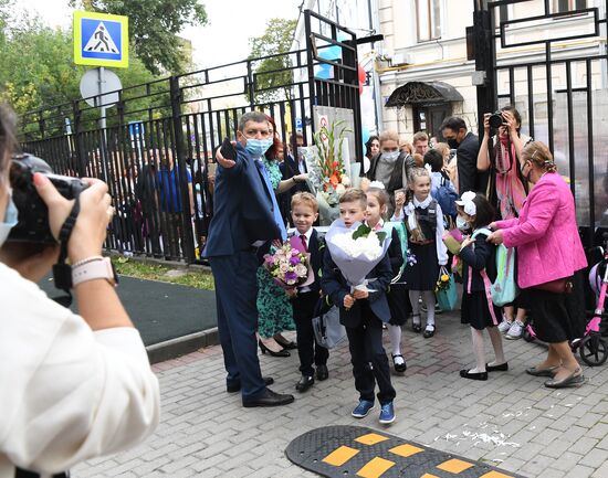 Начало учебного года в школах Москвы