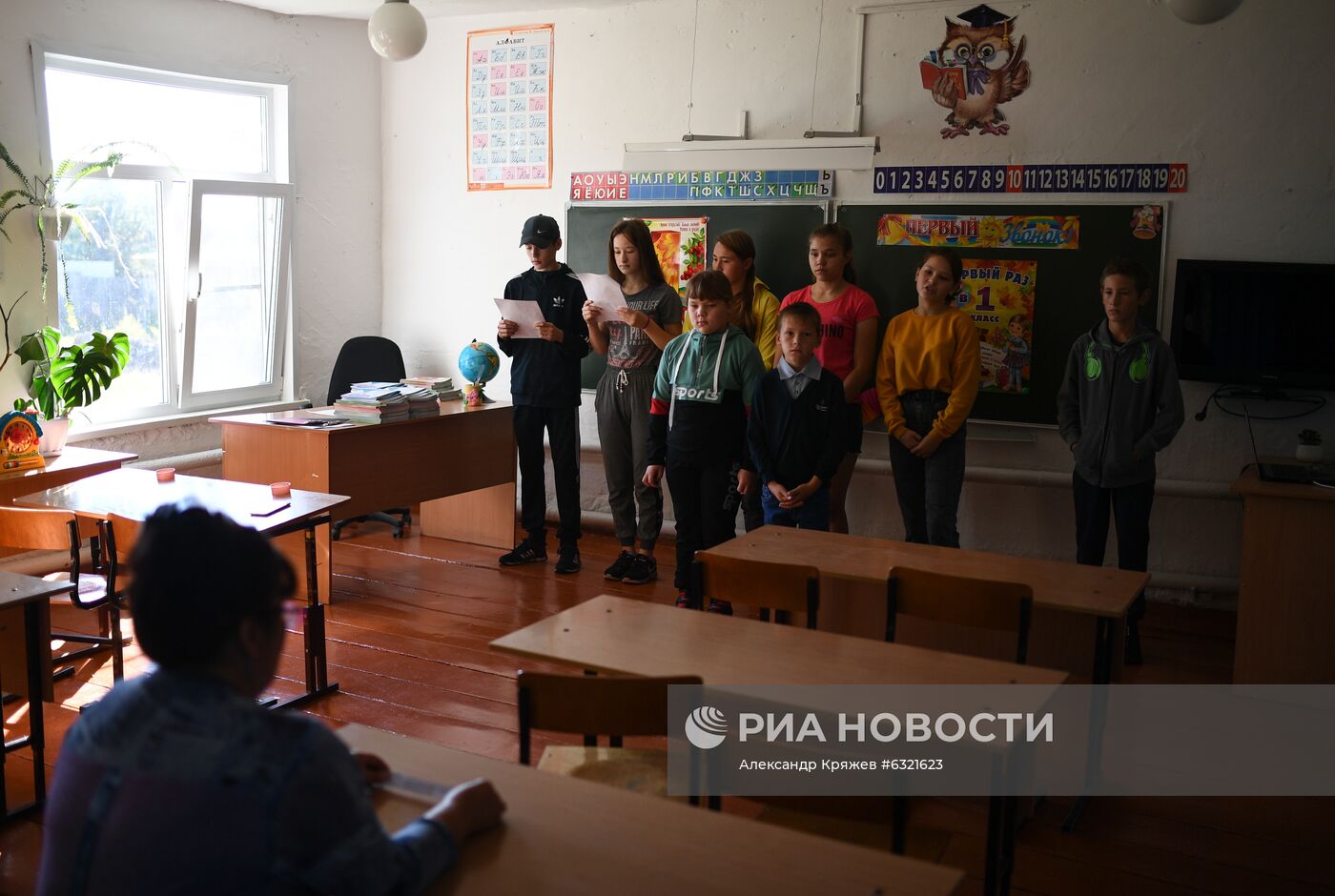 Сельская школа в селе Юрт-Акбалык