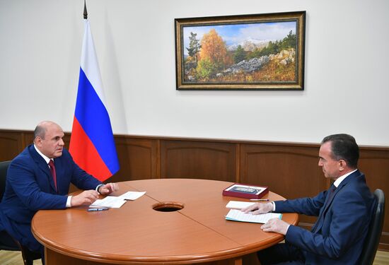 Рабочая поездка председателя правительства РФ М. Мишустина в Южный федеральный округ 